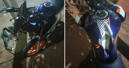 O motociclista apresentava escoria&ccedil;&otilde;es e suspeita de TCE 