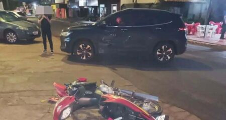 O motociclista foi encontrado desorientado pelas equipes de socorro 