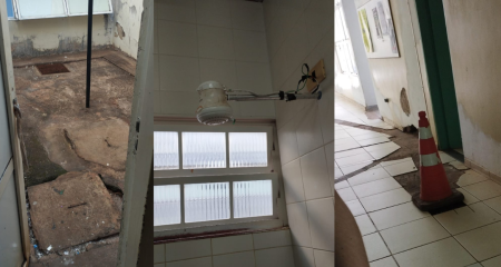 Infraestrutura prec&aacute;ria da UPA Vila Almeida