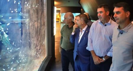 Fl&aacute;vio participa da abertura da Expogrande