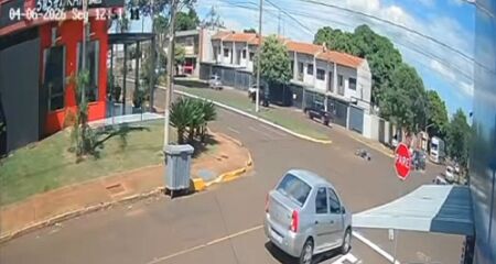 Incidente foi registrado por c&acirc;mera de seguran&ccedil;a