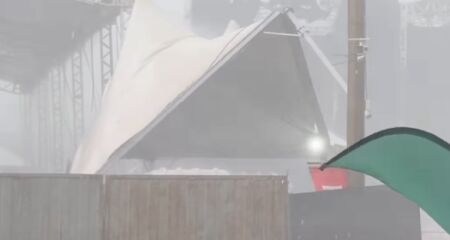 Tenda se foi com ventania 