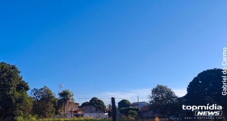 Temperaturas podem atingir 38&ordm;C e umidade do ar deve variar entre 20 e 40%
