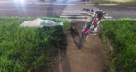 A v&iacute;tima pilotava uma Honda CG 150 Titan&nbsp;de cor vinho