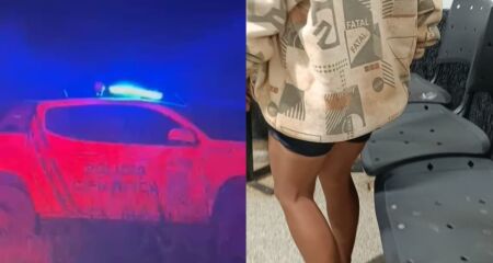 Ela foi detida ap&oacute;s as autoridades serem acionadas