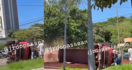 O acidente aconteceu na manh&atilde; desta segunda-feira