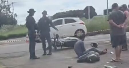 O acidente aconteceu na tarde de hoje