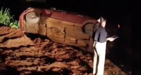 O motorista n&atilde;o sofreu graves les&otilde;es 