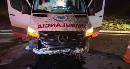 Ve&iacute;culo saiu da pista e entrou direto em rotat&oacute;ria; m&eacute;dica ficou ferida