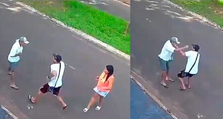 A v&iacute;tima estava voltando de um mercado quando foi alvo dos criminosos