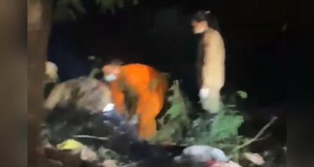 A v&iacute;tima foi socorrida pelo Corpo de Bombeiros e encaminhada em estado grave para Santa Casa