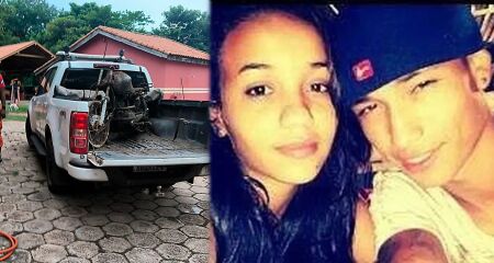 Al&eacute;m da moto tamb&eacute;m foram enconstradas osssadas que podem ser do casal