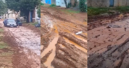 Sem asfalto, bairro vive situa&ccedil;&atilde;o prec&aacute;ria que piora com chuvas