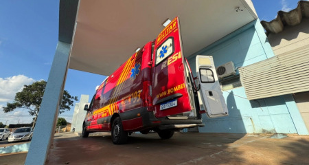 O menino precisou ser socorrido pelo Corpo de Bombeiros