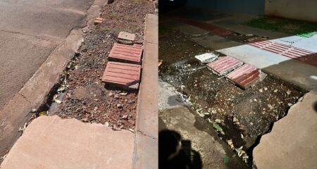 Ap&oacute;s obra de esgoto, moradores denunciam cal&ccedil;adas abandonadas e risco de acidentes no Jardim Tijuca