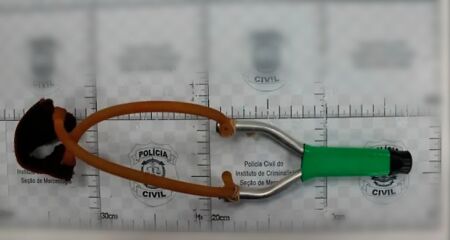 O objeto teria sido jogado por um primo da v&iacute;tima durante uma briga