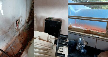 Vidros da cozinha teriam sido quebrados e o compressor utilizado no atendimento odontol&oacute;gico tamb&eacute;m foi levado