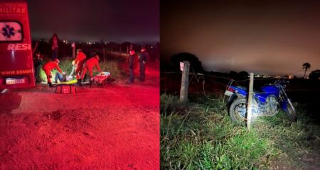 O Corpo de Bombeiros de Nova Andradina foi chamado ao local para prestar atendimento ao homem