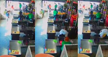 As imagens mostram o desespero de trabalhadores e clientes do estabelecimento ap&oacute;s o disparo