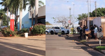 Dois homens aguardavam o &ocirc;nibus em um ponto da regi&atilde;o quando foram abordados por criminosos armados