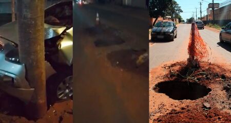 Outros buracos parecidos na regi&atilde;o j&aacute; teriam provocado acidentes 