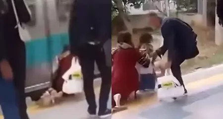 Menina foi resgatada ap&oacute;s cair nos trilhos da Linha 9-Esmeralda. Ela ficou em um v&atilde;o entre a plataforma e p trem enquanto composi&ccedil;&atilde;o passava