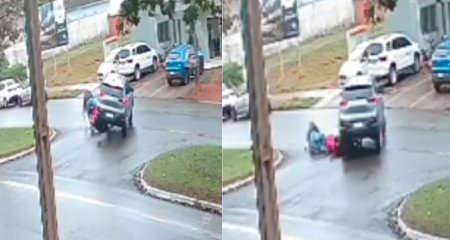 Vítima só foi retirada após a chegada do Corpo de Bombeiros