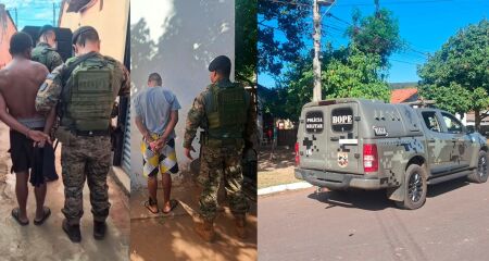 Duas pris&otilde;es ocorreram em Campo Grande, uma em &Aacute;gua Clara e outra em Corumb&aacute;