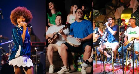 Experi&ecirc;ncia une m&uacute;sica, descontra&ccedil;&atilde;o e muito samba e pagode
