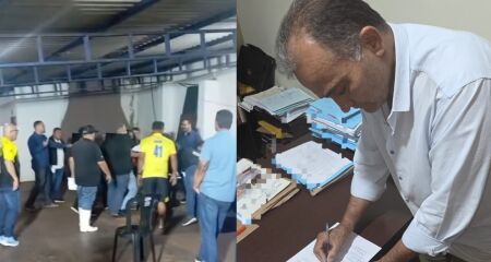 Durante a confus&atilde;o, um dos candidatos chegou a rasgar a ata da elei&ccedil;&atilde;o