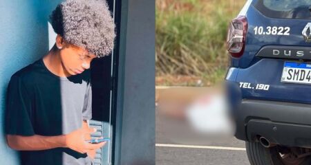 Acompanhada de familiares, ela foi amparada enquanto os trabalhos policiais eram realizados no local