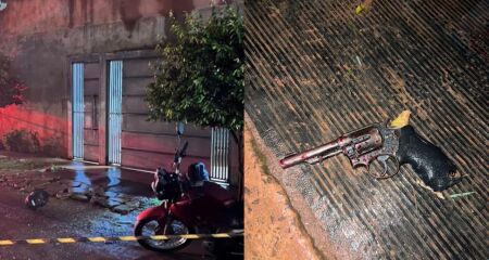 Suspeito estava em motocicleta furtada e teria apontado arma para equipes durante tentativa de abordagem