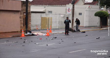 Vítima foi atingida pelo veículo no cruzamento das ruas Padre João Crippa com a Maracaju