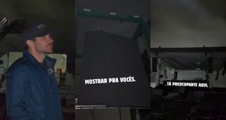 Chuva danificou tendas, lounges e equipamentos; organização informou que programação terá atraso para realização de reparos