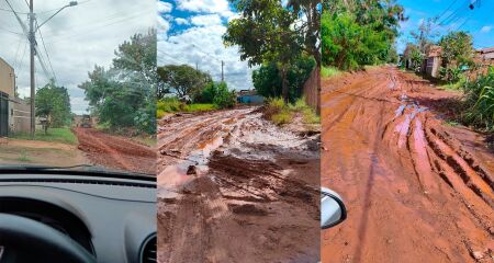 Devido a situa&ccedil;&atilde;o das ruas, v&aacute;rios carros estariam atolando na regi&atilde;o