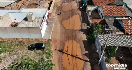 O problema piora sempre que chove em Campo Grande