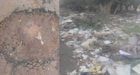 Bairro ainda acumula lixo nas vias e em frente a escolas
