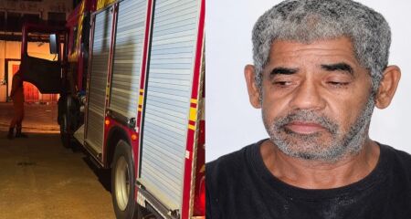 Um rastro de sangue se estendia na rua at&eacute; o local onde o corpo foi encontrado