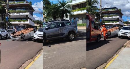 Carro em alta velocidade atingiu motorista que avan&ccedil;ou a linha de reten&ccedil;&atilde;o em busca de visibilidade no cruzamento