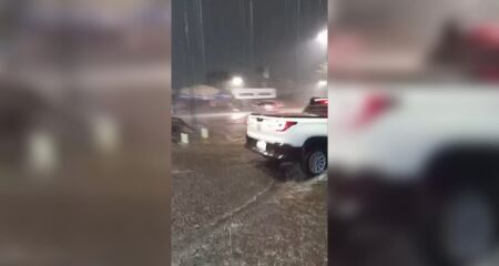 Chuva caiu com for&ccedil;a nesta quarta-feira