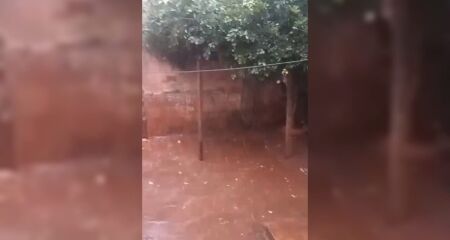Chuva veio de forma moderada 