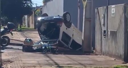 Apesar do susto, ninguém ficou ferido durante o acidente