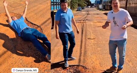 A vereadora de Dourados passou pela Capital e resolveu mostrar a situa&ccedil;&atilde;o de abandono que vive a cidade