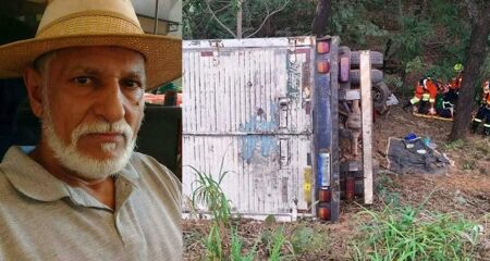 A esposa dele, que tamb&eacute;m estava no ve&iacute;culo, foi socorrida em estado grave