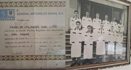 Seu filho seguiu o mesmo caminho na profissão que escolheu