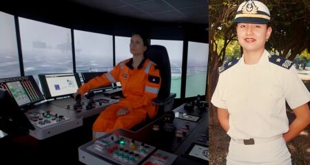 Cinthya Lopes primeira oficial mercante mulher do Mato Grosso do Sul
