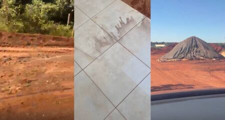 Sem trabalho no local, as equipes deixaram v&aacute;rias montanhas de terra, o que tem dificultado a vida de quem precisa passar pelo local