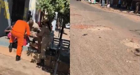 Popula&ccedil;&atilde;o cobra tapa-buraco na Rua Engenheiro Paulo Frontin
