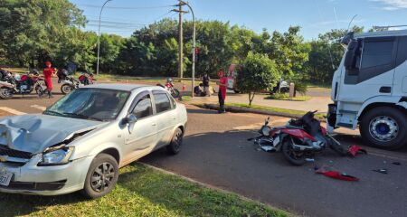 A batida deixou duas pessoas feridas