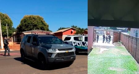 No v&iacute;deo &eacute; poss&iacute;vel ver os militares chegando &agrave; resid&ecirc;ncia 